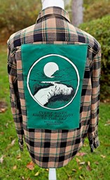 Show details for Passages Tan and Green Flannel - Large Picture of Passages Tan and Green Flannel - Large